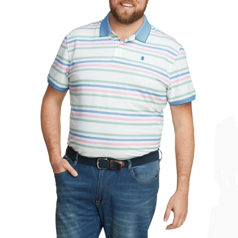 IZOD Mens Cooling Short Sleeve Polo Shirt Size Xl NWT